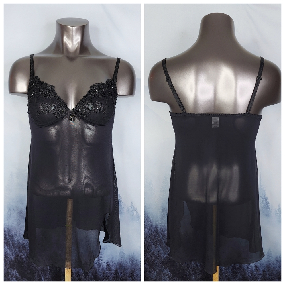 Playboy Sexy Chemise Black Medium